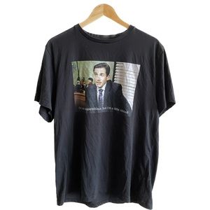 The Office T-Shirt Short Sleeve Michael Scott Men’s Size L - Black